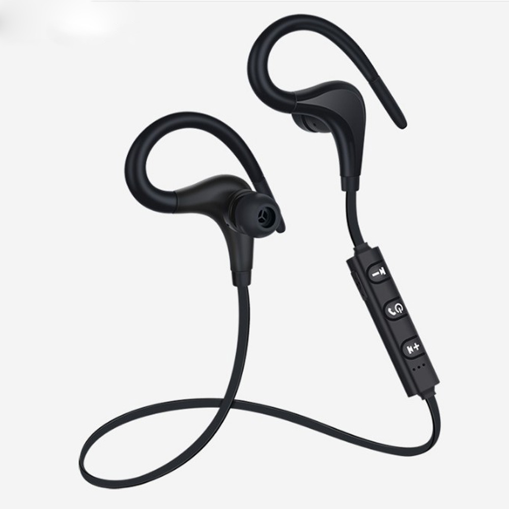 Hook Style Wireless Sports Bluetooth Stereo Headset (Black)